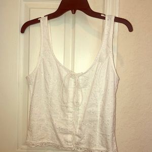 Abercrombie & Fitch White Tank Top